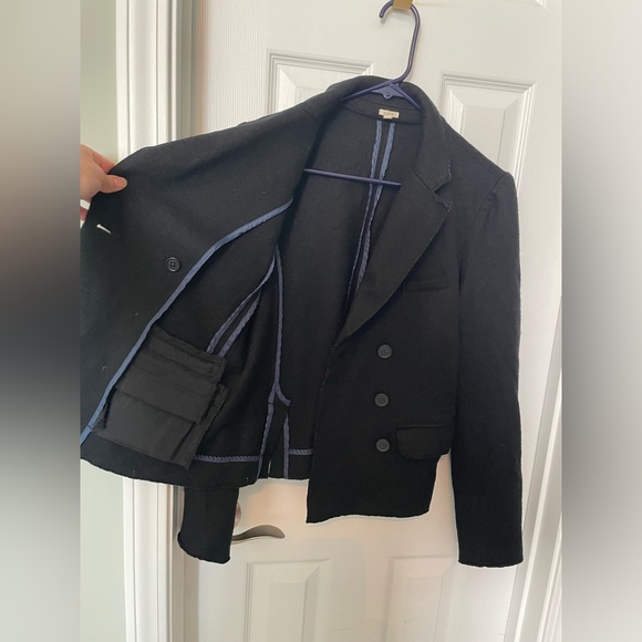 J. Crew Women's Black Double-Breasted Wool Blazer - Picture 5 of 6